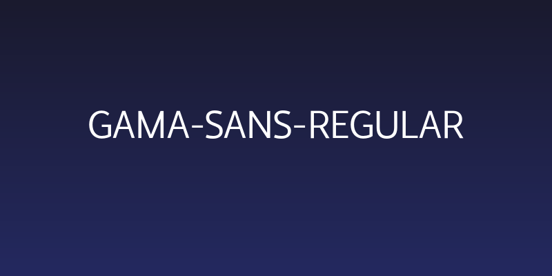 Gama-Sans-Regular Social Header