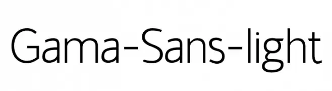 Gama-Sans-light  baixar fontes gratis