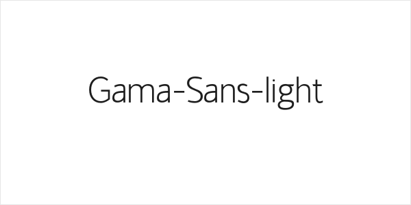 Gama-Sans-light Logo