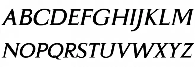 Gama-Serif Bold Italic Шрифта ВЕРХНИЙ