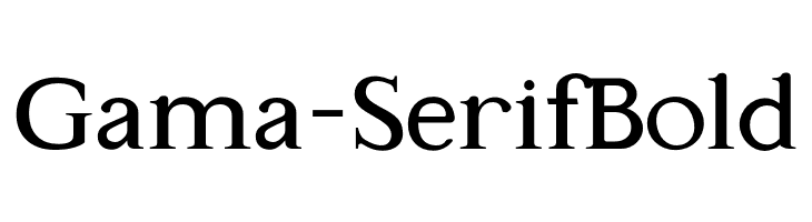 Gama-Serif Bold Caratteri