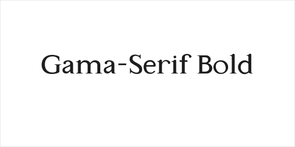 Gama-Serif Bold Logo