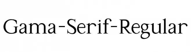 Gama-Serif-Regular  baixar fontes gratis