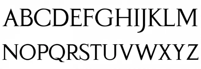 Gama-Serif-Regular خط أحرف كبيرة