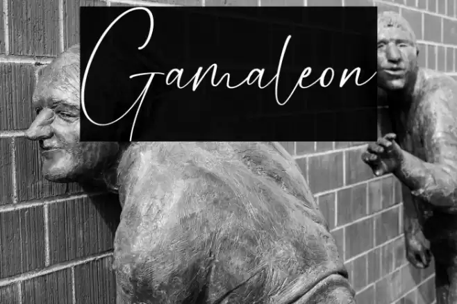 Gamaleon Font examples