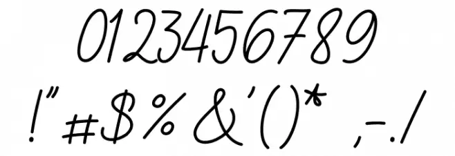 Gamaliya Font OTHER CHARS