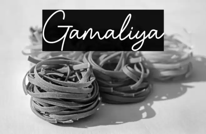 Gamaliya Font examples