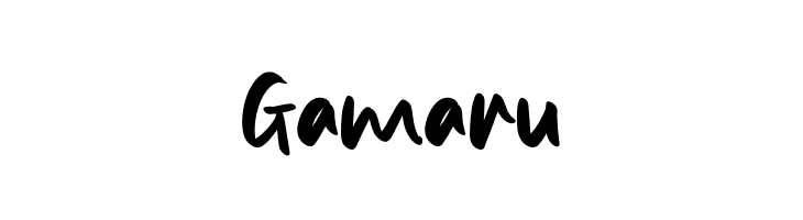 Gamaru  Frei Schriftart Herunterladen