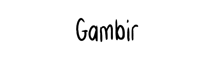 Gambir  Fuentes Gratis Descargar