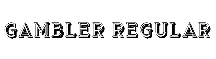 Gambler Regular  Frei Schriftart Herunterladen