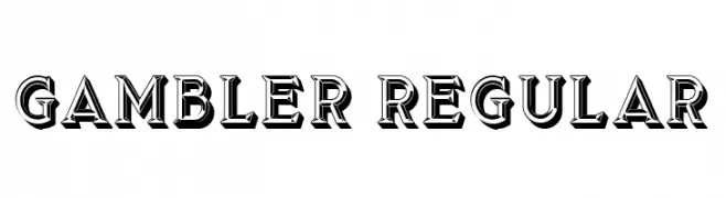 Gambler Regular  Скачать бесплатные шрифты
