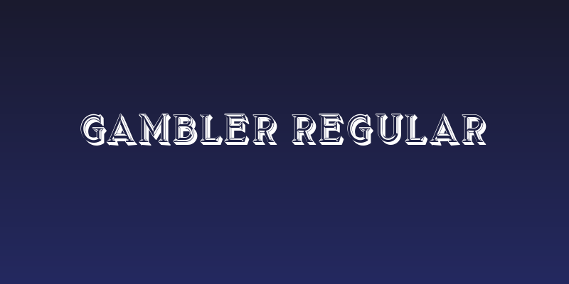 Gambler Regular Social Header