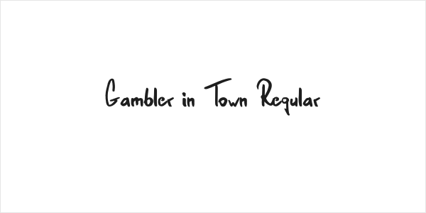 Gambler in Town Regular Logo