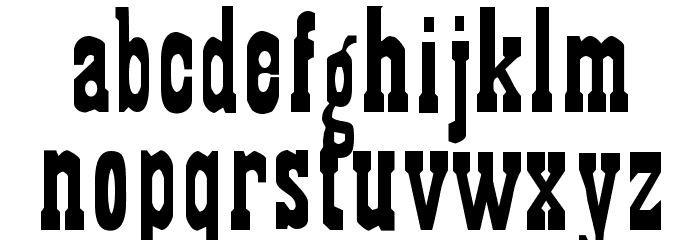 Gambler Font LOWERCASE