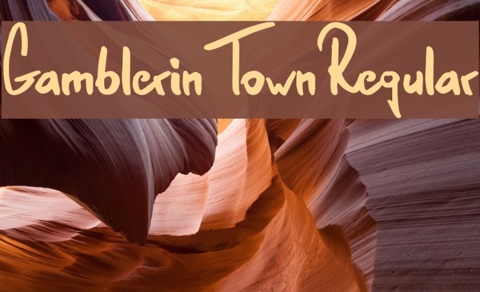 GamblerinTown-Regular Example 2