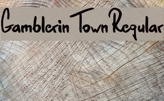 GamblerinTown-Regular Example 3