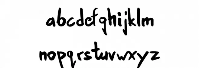 GamblerinTown-Regular 字体 小写