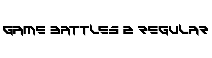 Game Battles 2 Regular フォント