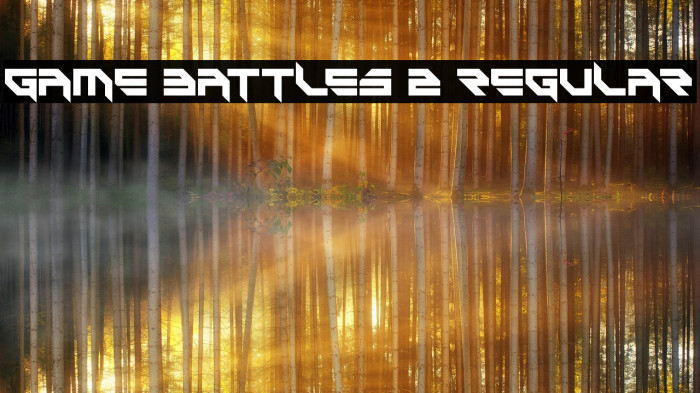 Game Battles 2 Regular Font examples