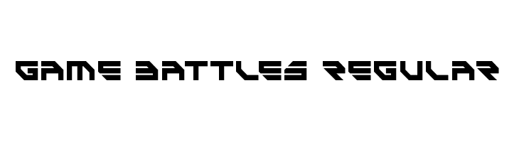 Game Battles Regular  免费字体下载