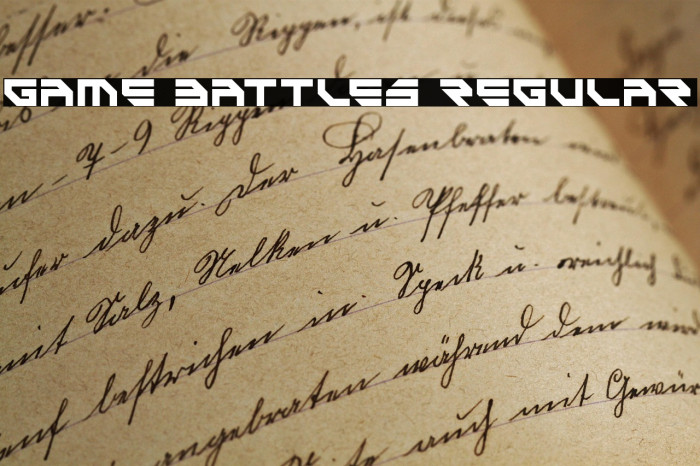 Game Battles Regular Example 1