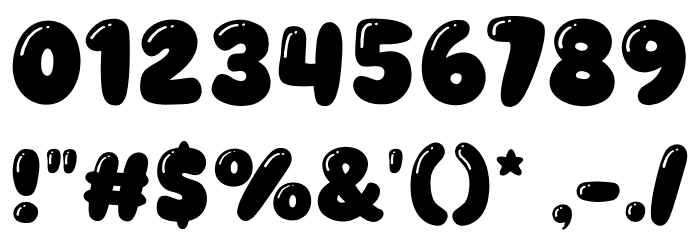 Game Bubble Font OTHER CHARS