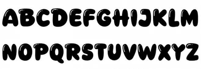 Game Bubble Шрифта ВЕРХНИЙ