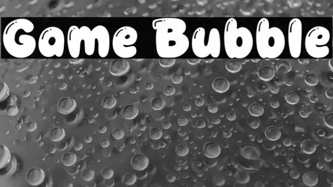 Game Bubble Font examples