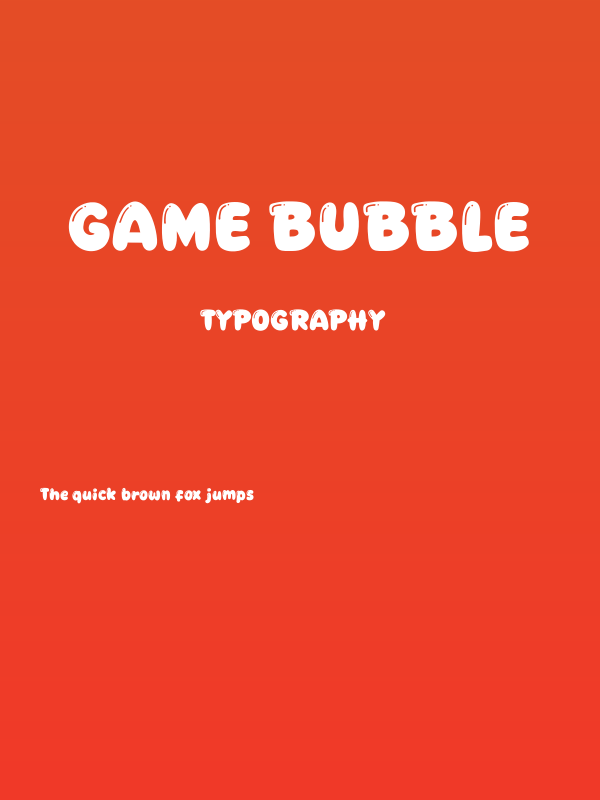 Game Bubble Poster