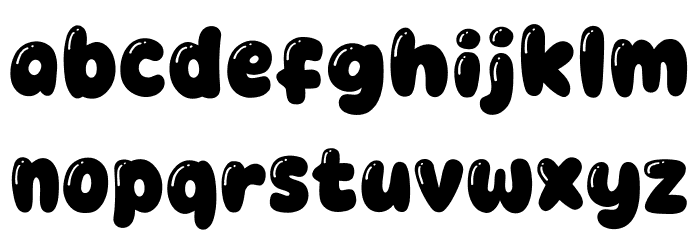 Game Bubble Font LOWERCASE