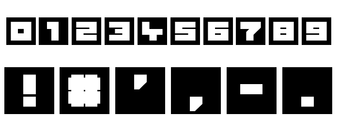 Game Commands Font OTHER CHARS