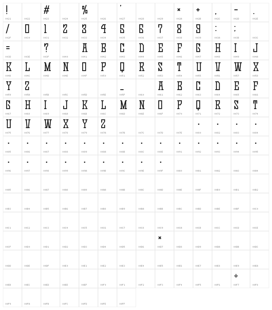 Game Continue 03 Character Map