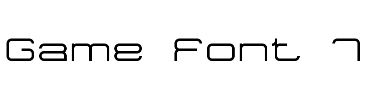 Game Font 7  les polices de caractères gratuit tlcharger