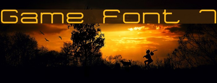 Game Font 7 Example 2