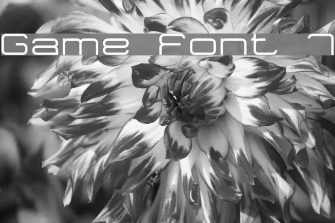Game Font 7 Font examples