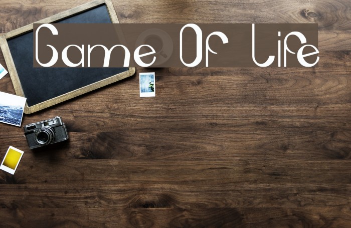 Game Of Life Font examples