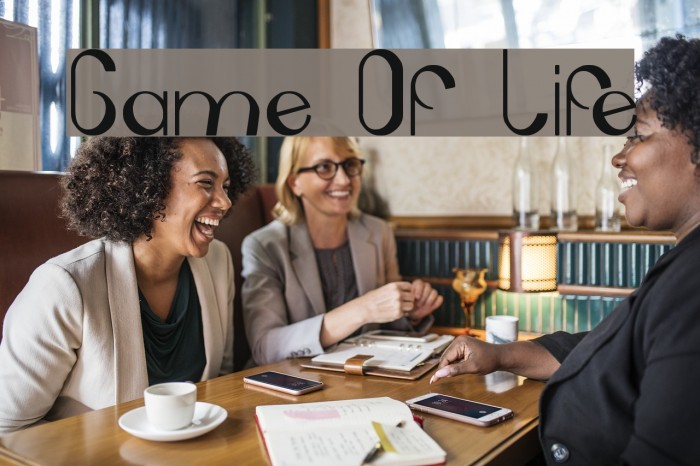 Game Of Life Font examples