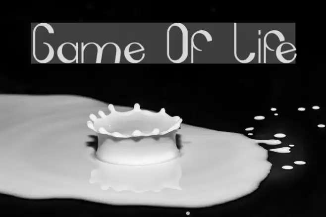 Game Of Life Font examples