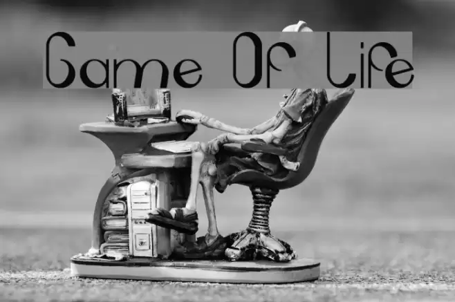 Game Of Life Font examples