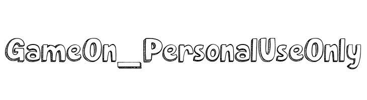 Game On_PersonalUseOnly  font caratteri gratis