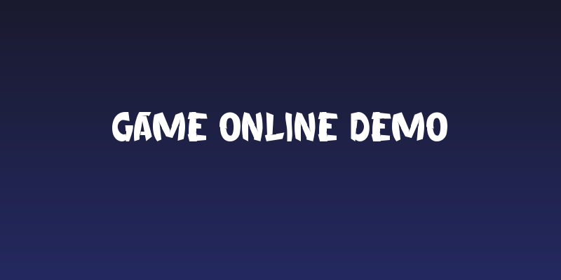 Game Online Demo Social Header