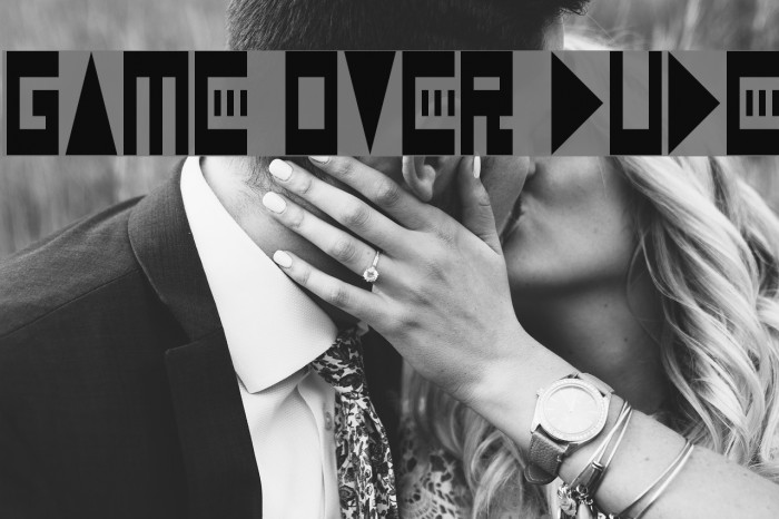Game Over Dude Font examples