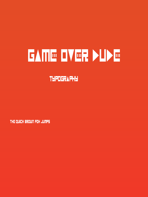 Game Over Dude Poster