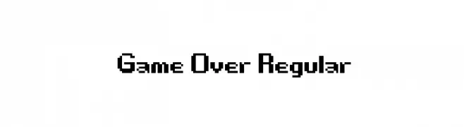 Game Over Regular  تنزيل الخطوط