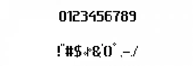 Game Over Regular Font OTHER CHARS