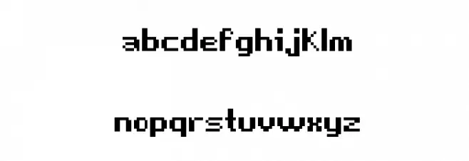 Game Over Regular Font LOWERCASE