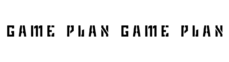 Game Plan game plan  नि: शुल्क फ़ॉन्ट्स डाउनलोड