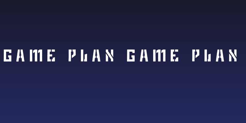 Game Plan game plan Social Header