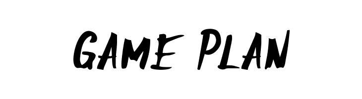 Game Plan  font caratteri gratis