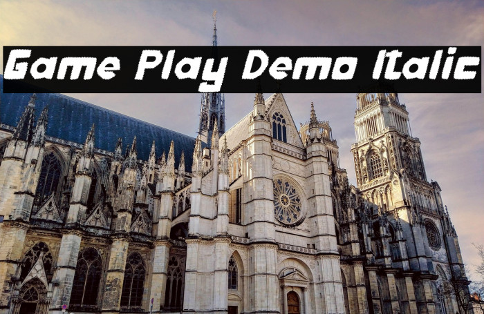 Game Play Demo Italic Example 1